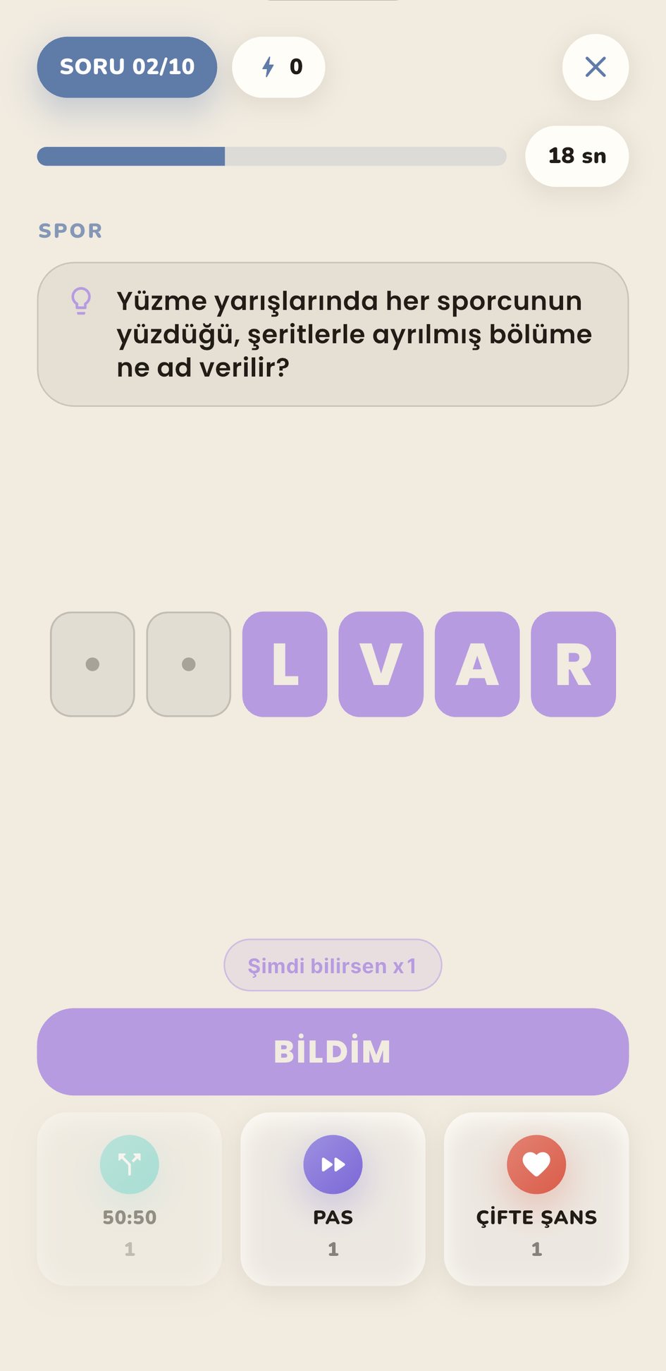 BilQ Harf Aç yarışı