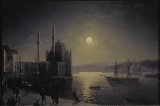 A Moonlit Night on the Bosphorus — İvan Ayvazovski