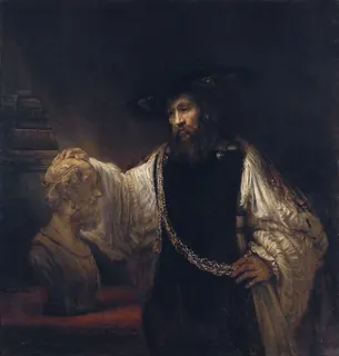 Aristotle with a Bust of Homer — Rembrandt
