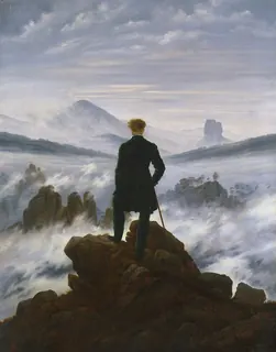 Bulutların Üzerinde Yolculuk — Caspar David Friedrich