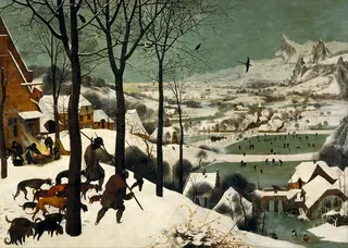 Karda Avcılar — Pieter Brueghel