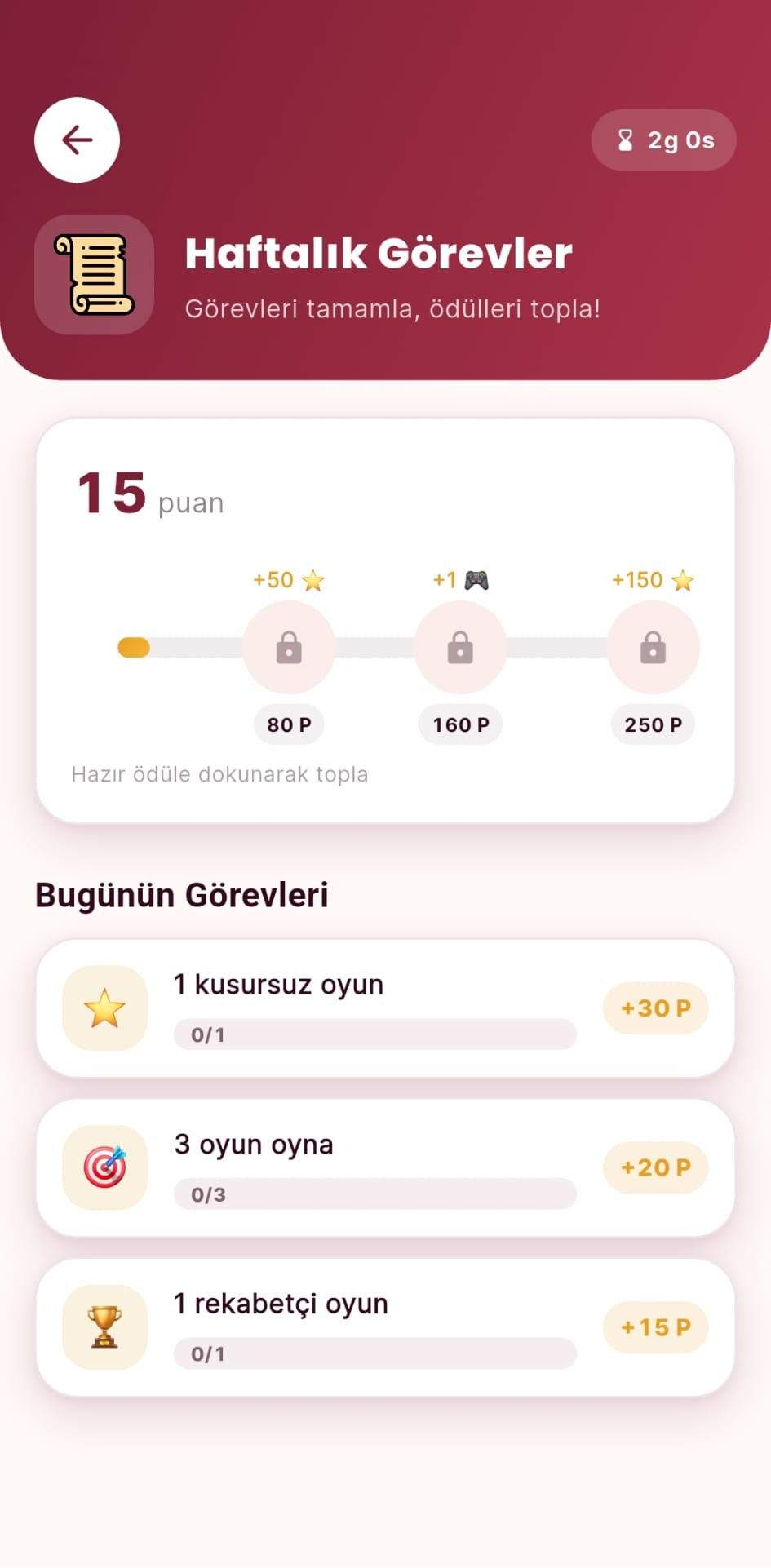 BilQ haftalık görevler